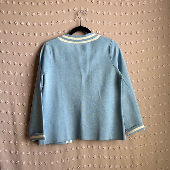 Pendleton‎ Women’s Silk Blend Cardigan Sweater Sz S Baby Blue - Picture 2 of 6